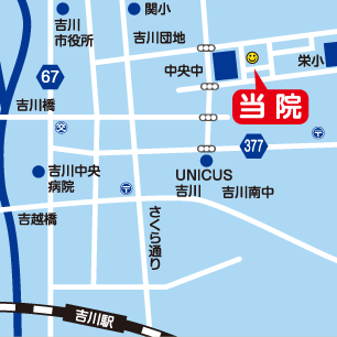 トミタこどもクリニックへのアクセスマップ